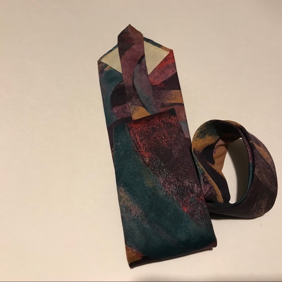 Men’s tie ( Orange,green,gold) - Picture 3 of 4